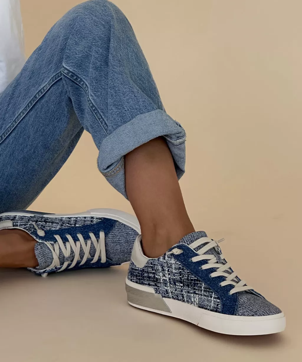 DOLCE VITA Zina Sneakers Navy Multi Woven Flash Sale