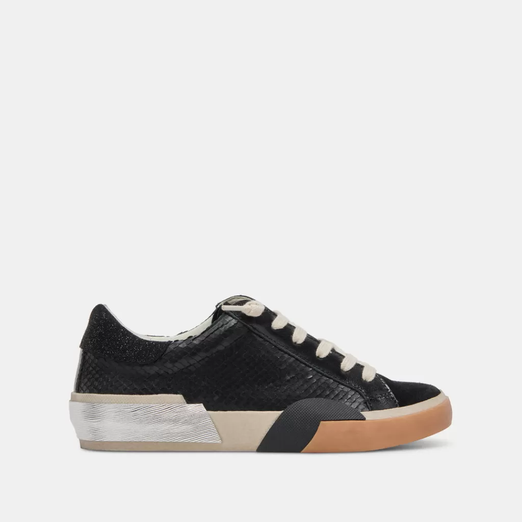 DOLCE VITA Zina Sneakers Onyx Embossed Leather Store