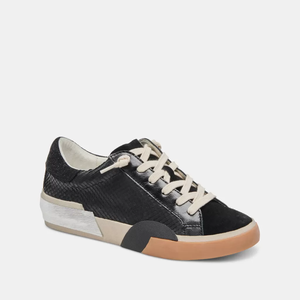 DOLCE VITA Zina Sneakers Onyx Embossed Leather Store