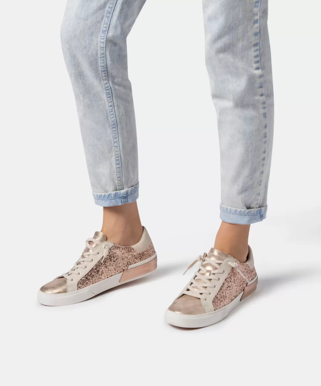 DOLCE VITA Zina Sneakers Rose Gold Glitter Shop